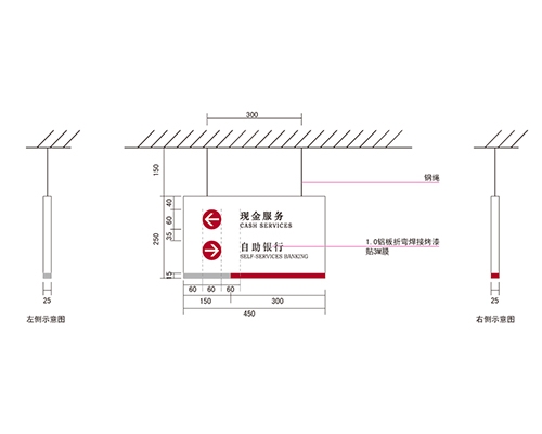 四川银行VI标识牌